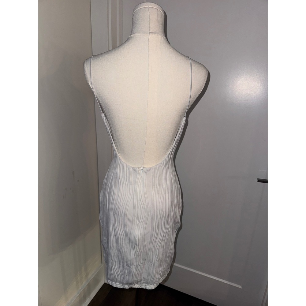 Thatssofetch White Textured Bodycon Mini Dress Sp… - image 5